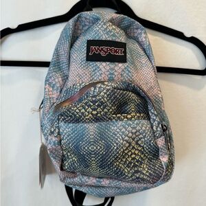 Jansport Mini Half Pint Backpack Prisma Python NWT